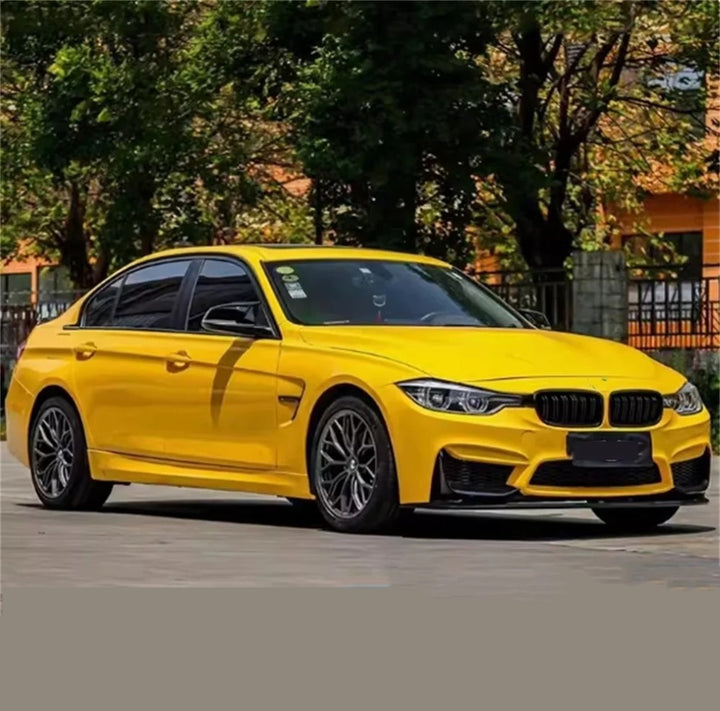 Car Craft Compatible With Bmw 3 Series F30 2012-2018 Upgrade Facelift Convert To M Sport M3 M4 Bodykit Front Bumper Skirt With Fog Lamp Hole Gc F30/35-014
