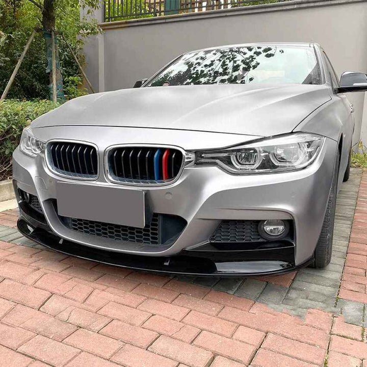 Car Craft Compatible With Bmw 3 Series F30 F31 2012-2018 M Pack M Sport M Tech M Performance Bumper Front Lip Splitter Skirt Trim Zst-403 Gb Glossy Black