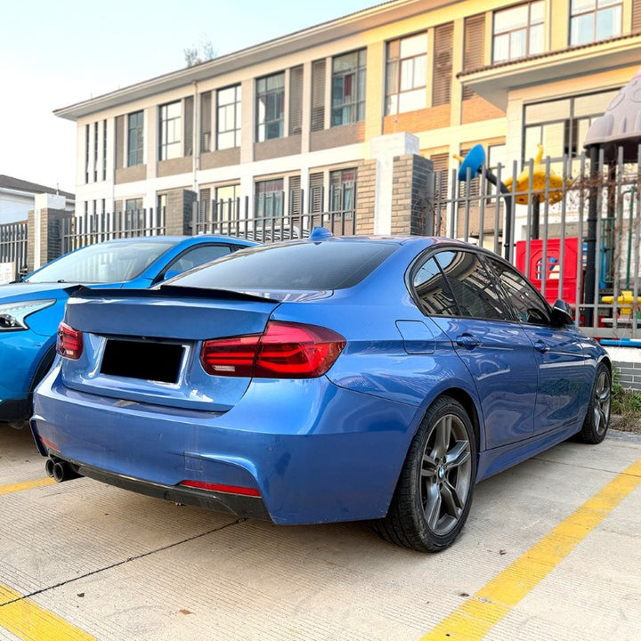 Car Craft Compatible With Bmw 3 Series F30 F80 2012-2018 M3 M4 Rear Trunk Wing Boot Roof Lip Spoiler M3 Style Zst-1467 Gb Glossy Black - CAR CRAFT INDIA
