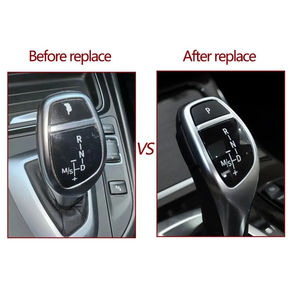 Car Craft Compatible With Bmw 1 2 3 4 5 6 7 Series F20 F30 F34 F10 F07 F06 F12 F01 F02 X3 X4 F25 F26 X5 X6 F15 F16 Gear Shift Lever Auto Parking Switch Letter P Button Cover Model B Red