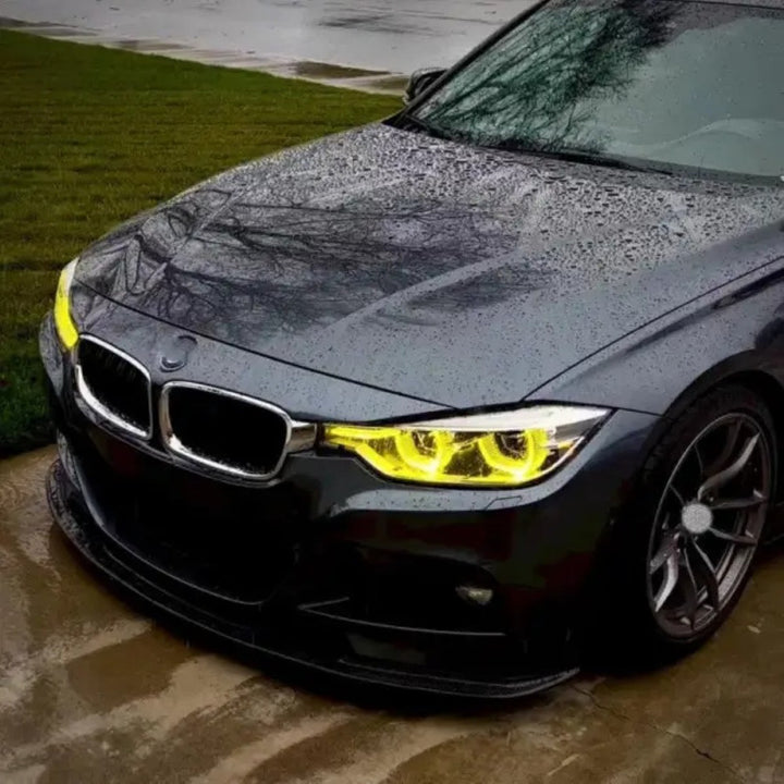 Car Craft Compatible With Bmw 3 Series Gt Lci F34 2016-2018 Led Style Headlight Drl Daytime Running Light Angel Eye Led Module Yellow Chip Color Csl Style Europe - CAR CRAFT INDIA
