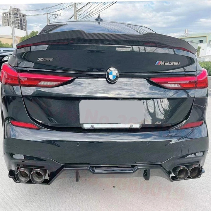 Car Craft Compatible With Bmw 2 Series F44 2020-2025 Rear Trunk Wing Boot Lip Wing Spoiler Psm Big Glossy Black