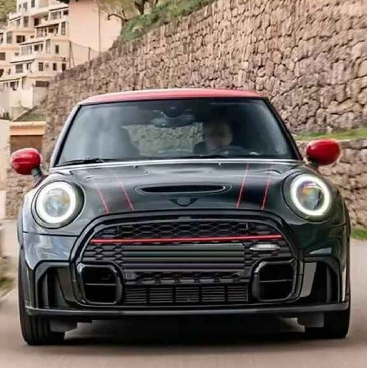 Car Craft Compatible With Bmw Mini Cooper F55 2014-2020 Upgrade Convert To 2021 Style Jcw Bodykit Front Rear Bumper Side Skirts Splitter Lip Grill Wheel Arch 4 Door Car - CAR CRAFT INDIA