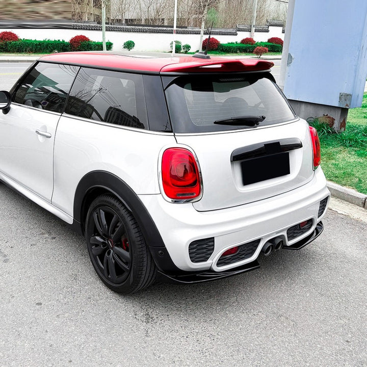 Car Craft Compatible With Mini Cooper F55 F56 F57 2014-2022 After Rear Bumper Jcw Lip Diffuser Splitter Skirt Zst-1390 Gb Gloss Black Zst-1390 Gb Gloss Black