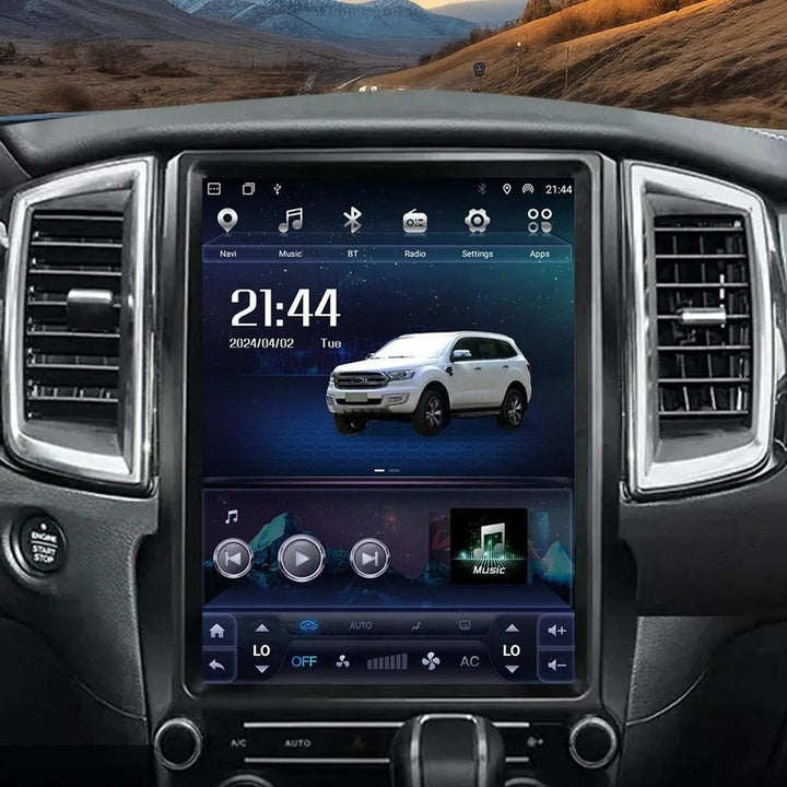 Car Craft Compatible With Ford Endeavour Everest Ranger Raptor 2016 - 2021 Android Multimedia Infotainment Touchscreen Dvd Player Carplay Android Auto 4gb +64gb 12.1 Inch Tesla Style