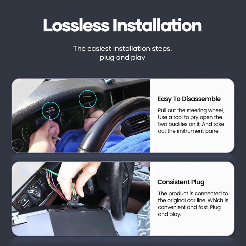 Car Craft Compatible With Toyota Hilux Fortuner 2005-2015 Lcd Digital Cluster Dashboard Panel Speedometer Screen Virtual Instrument Cluster Android Meter Player