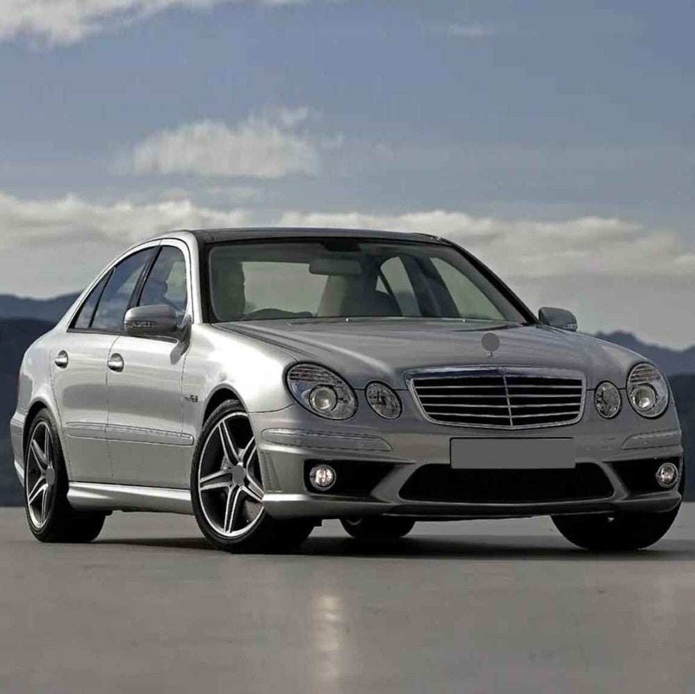 Car Craft Compatible With Mercedes Benz E Class W211 2007-2009 Front Bumper Upgrade Convert To Amg C63 Bumper Bodykit With Fog Lamp W211-001 Gc