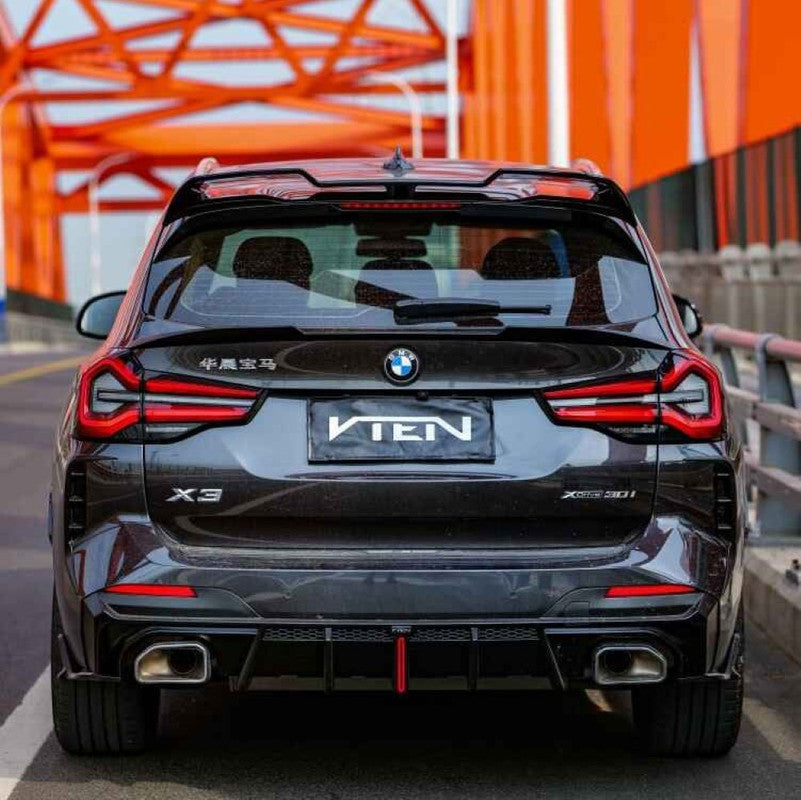 Car Craft Comptible With Bmw X3 G01 Lci 2022+ M Sport X3m Front Bumper Upgraded Bodykit Body Kit Skirts Splitter Front Rear Lip Diffuser Side Skirts Spoiler Trims Cannards Vten Style CC-9083