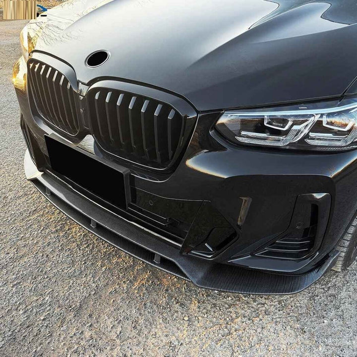 Car Craft Compatible With Bmw X3 X4 G01 G02 Lci M Sport 2022-2024 Bumper Front Lip Splitter Skirt Trim 1 Piece Zst-1498 Gb Glossy Black
