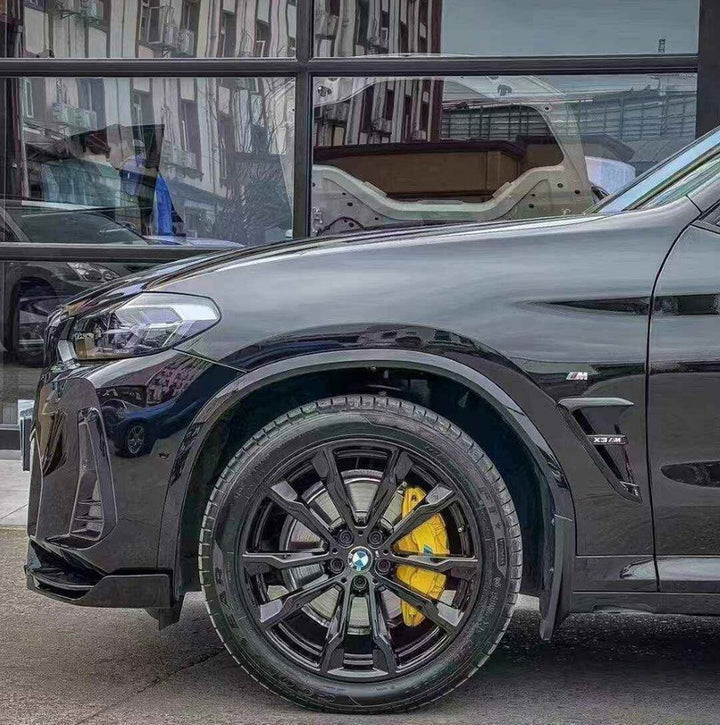 Car Craft Compatible With Bmw X3 G01 G08 Lci 2022-2025 M Sport Mp M Performance Bumper Upgrade Convert To M Sport X3m Black Samurai Bodykit Diffuser Exhaust Tip Pipe G01/08-028 Gc