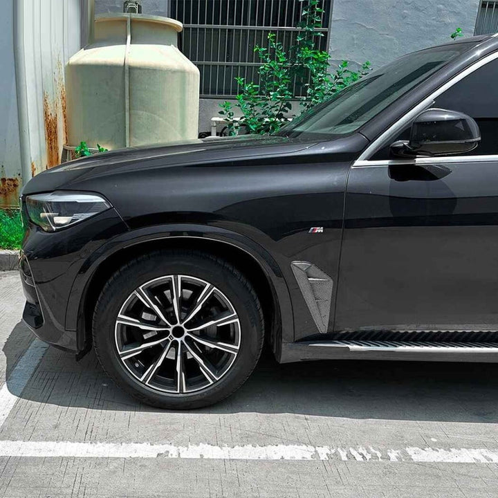 Car Craft Compatible With Bmw X5 G05 Lci 2023+ Side Fender Air Vent Trim Cover Wing Air Flow Intake Cover Zst-1190 Cf Carbon Fiber Look