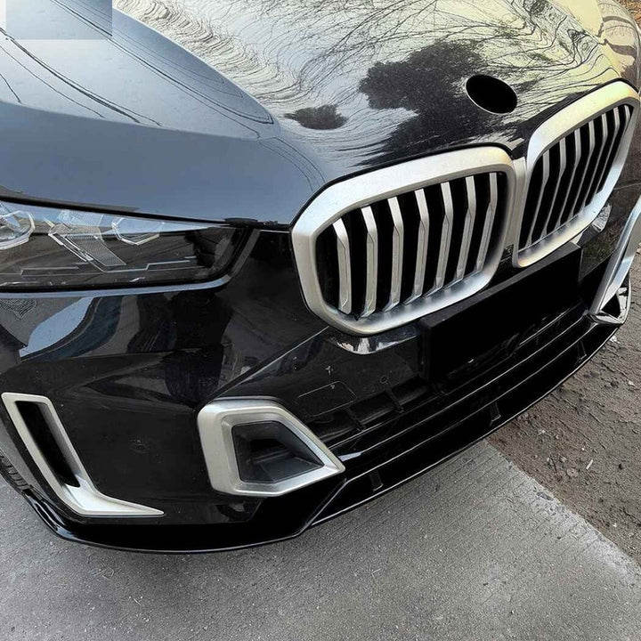 Car Craft Compatible With Bmw X5 F95 X6 F96 G05 G06 Lci M Sport 2024+ Bumper Front Lip Splitter Skirt Trim 1 Piece Zst-1500 Gb Glossy Black