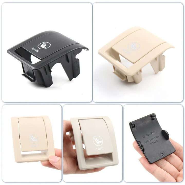 Car Craft Compatible With Bmw X6 G06 2019-2025 Rear Child Seat Anchor Safety Isofix Restraint Backseat Buckle Covers 52207939539 Beige Assembly CC-9027