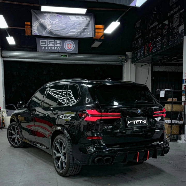 Car Craft Compatible With Bmw X5 G05 2023+ M Sport X5m Rear Exhaust Tip Pipe V Ten Vten Style - CAR CRAFT INDIA