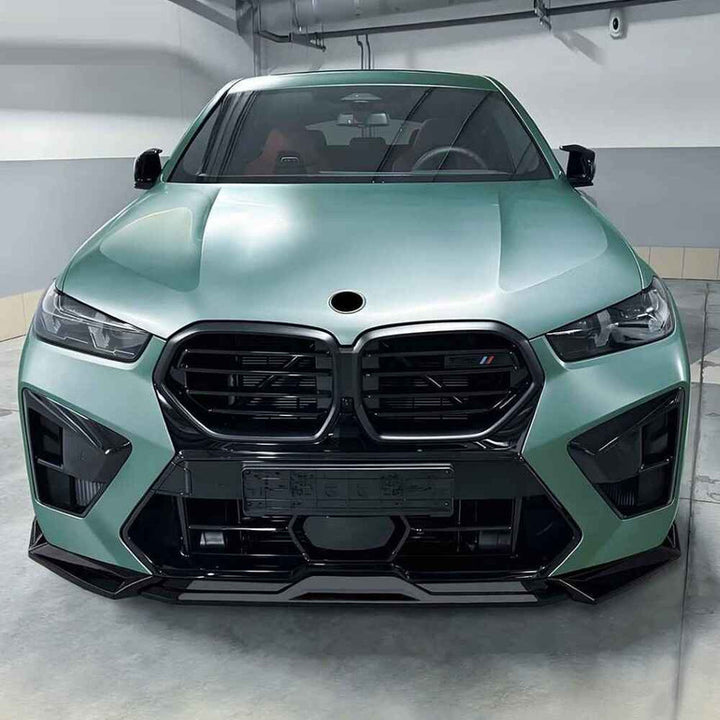 Car Craft Compatible With Bmw X5 X5m F95 X6 F96 G05 G06 Lci M Sport 2024+ Bumper Front Lip Splitter Skirt Trim Zst-1373 Gb Glossy Black