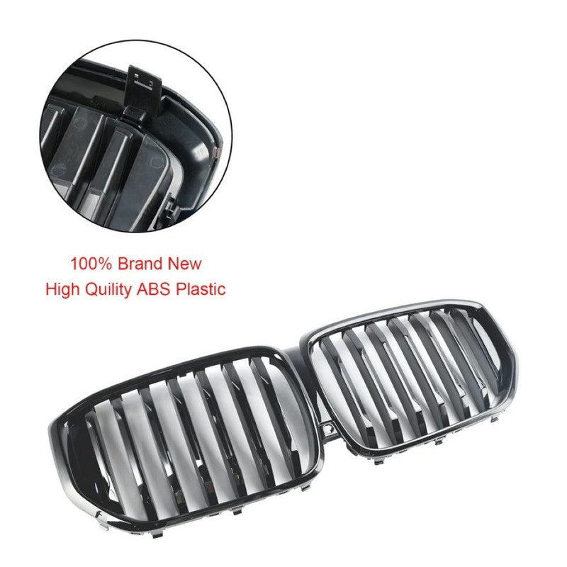 Car Craft Compatible With Bmw X5 G05 Lci 2023-2026 M Sport Mt M Tech Front Bumper Show Grill Single Glossy Black Gc G05 G18 004