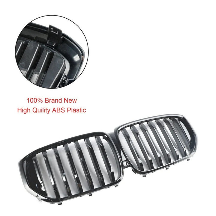 Car Craft Compatible With Bmw X5 G05 Lci 2023-2026 M Sport Mt M Tech Front Bumper Show Grill Single Glossy Black Gc G05 G18 004