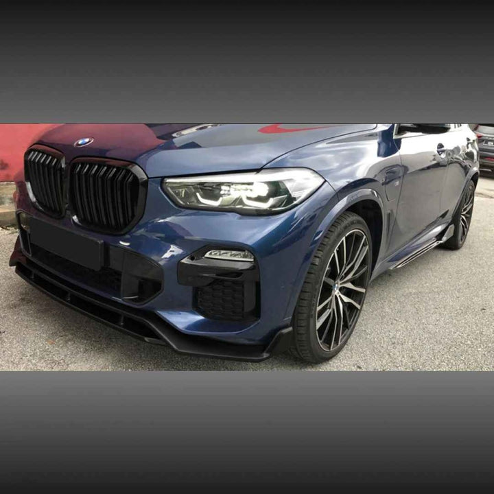 Car Craft Compatible With Bmw X5 G05 2018-2022 M Performance M Sports Mt Mp Front Bumper Lip Splitter Skirts Glossy Black GC