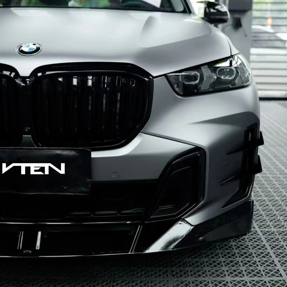 Car Craft Compatible With Bmw X5 G05 2023+ M Sport X5m Front Bumper Upgraded Bodykit Body Kit Skirts Splitter Front Rear Lip Diffuser Side Skirts Spoiler Trims Cannards Vten Style CC-9084 - CAR CRAFT INDIA