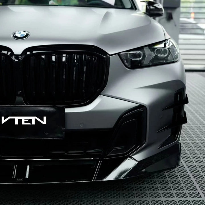 Car Craft Compatible With Bmw X5 G05 2023+ M Sport X5m Front Bumper Upgraded Bodykit Body Kit Skirts Splitter Front Rear Lip Diffuser Side Skirts Spoiler Trims Cannards Vten Style CC-9084 - CAR CRAFT INDIA