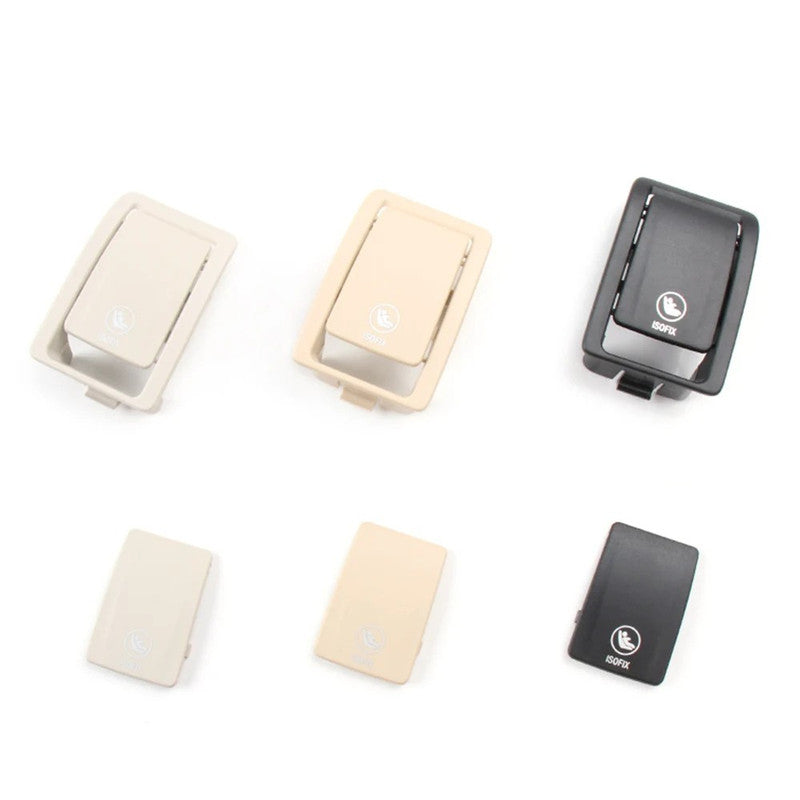 Car Craft Compatible With Bmw X6 G06 2019-2025 Rear Child Seat Anchor Safety Isofix Restraint Backseat Buckle Covers 52207939540-1 Black CC-9023