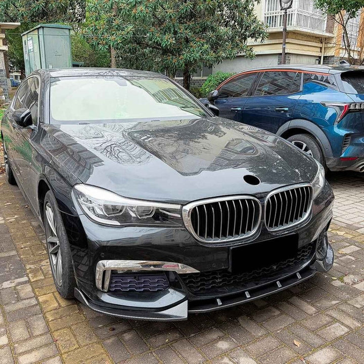 Car Craft Compatible With Bmw 7 Series G11 G12 Pre-facelift 2016-2018 M Sport Bumper Front Lip Splitter Skirt Trim Zst-1537 Gb Glossy Black
