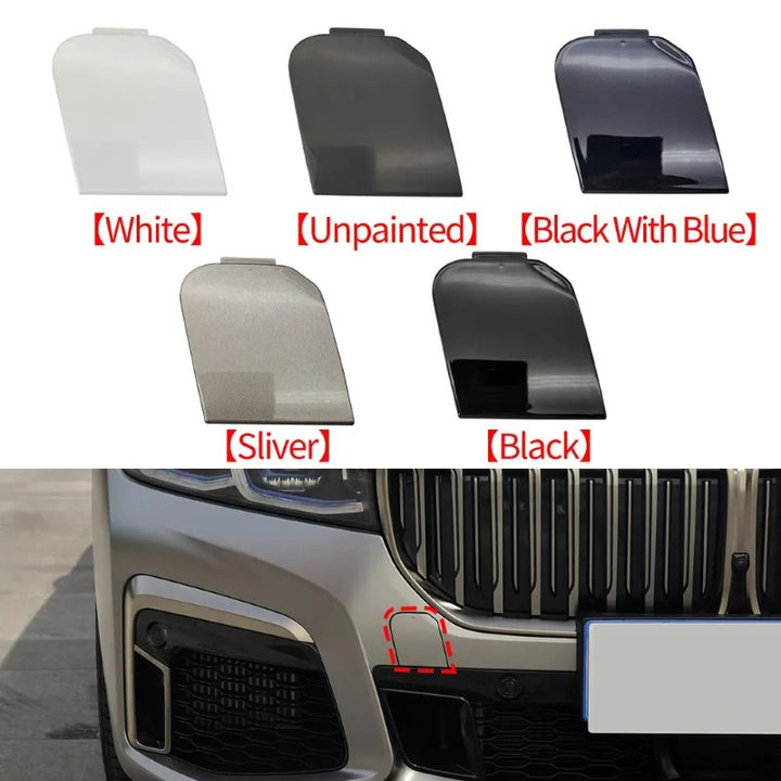 Car Craft Compatible With Bmw 7 Series G11 G12 Lci 2019-2021 M Sport Front Bumper Trailer Tow Towing Hook Hole Cover 51118745836 Unpainted - CAR CRAFT INDIA