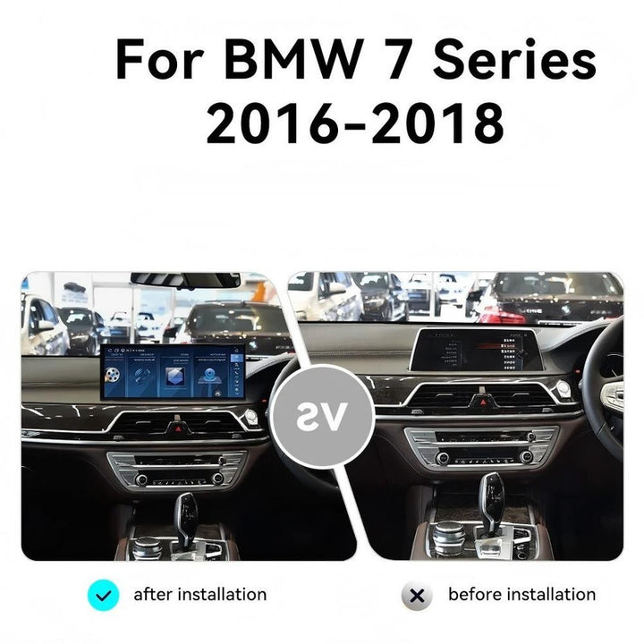 Car Craft Compatible With Bmw 7 Series G12 2016-2019 Android Multimedia Infotainment Touchscreen Dvd Player Wireless Carplay Android Auto 4gb +64gb 14.9 Inch