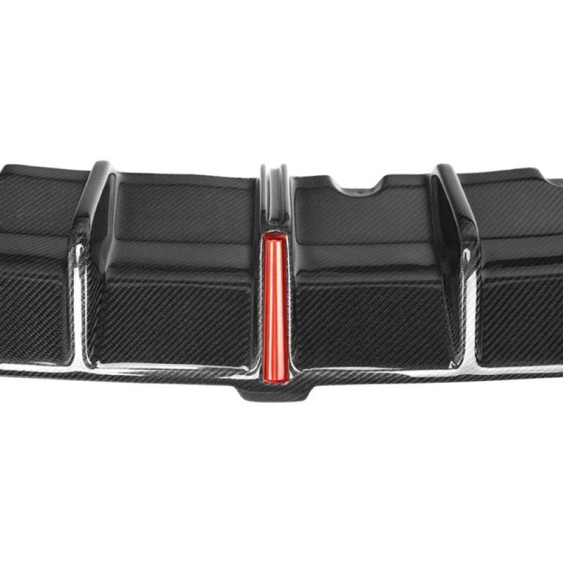 Car Craft Compatible With Bmw 3 Series G20 2019-2023 M Sport Rear Bumper Real Carbon Fiber Lip Diffuser Skirts Splitter F1 Style With Led Light - CAR CRAFT INDIA