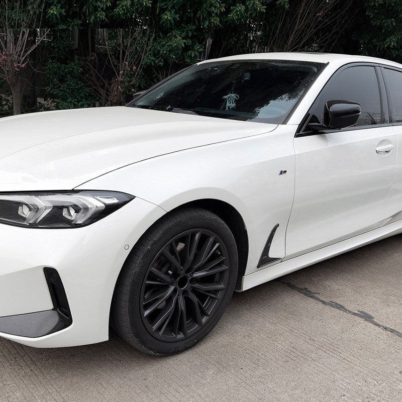Car Craft Compatible With Bmw 3 Series G20 G28 2019-2025 Side Fender Vent Cover Trim Skirt Flag Zst-1480 Gb Glossy Black