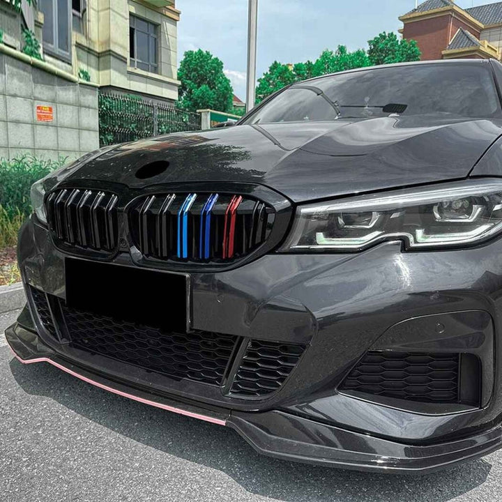 Car Craft Compatible With Bmw 3 Series G20 G21 Pre-facelift 2019-2022 Front Bumper Show Gril Glossy Black Three Colour