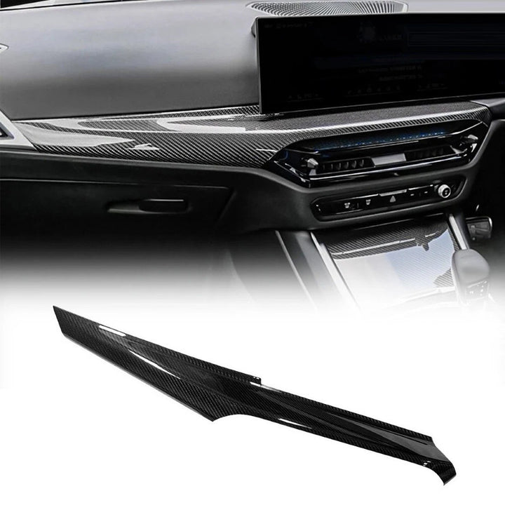 Car Craft Compatible With Bmw 2 3 4 Series G42 G20 G22 G23 G26 M2 G87 M2 M3 G80 G81 M4 G82 G83 2024-2025+ Car Central Dashboard Interior Cup Holder Armrest Trim Cover Real Carbon Fiber 6 in 1
