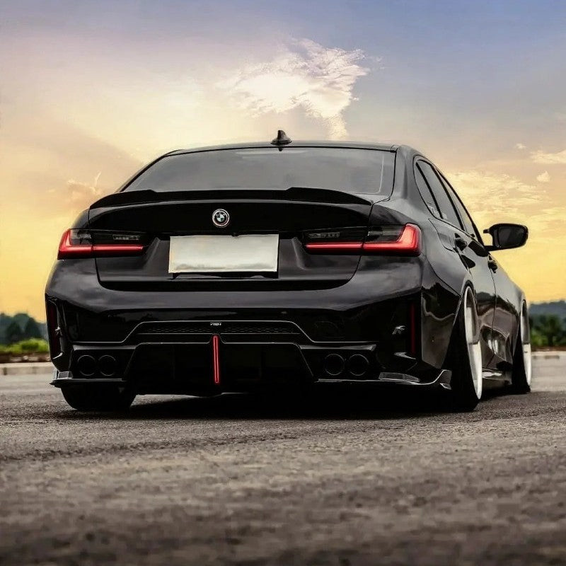 Car Craft Compatible With Bmw 3 Series G20 G28 Lci 2023-2026 M Sport M340i Trunk Wing Boot Lip Roof Spoiler Trim Skirts V Ten Vten Style - CAR CRAFT INDIA