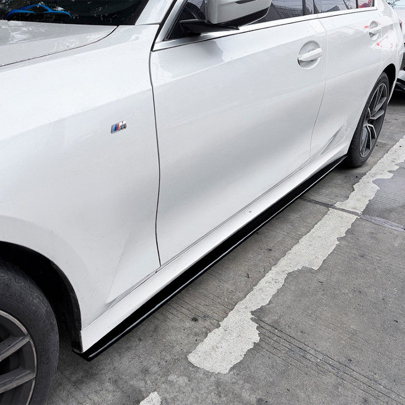 Car Craft Compatible With Bmw 3 Series G20 2019-2025 Side Skirt Splitter Trim Running Board Ac Style Swb Car Zst-1548 Carbon Fiber Look