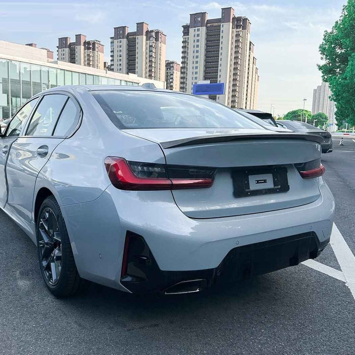 Car Craft Compatible With Bmw 3 Series G20 G28 2019-2025 Trunk Roof Wing Lip Boot Rear Mp M Sport M Performance Spoiler Glossy Black AR-BMW-020 ZST-1193 CC-2420