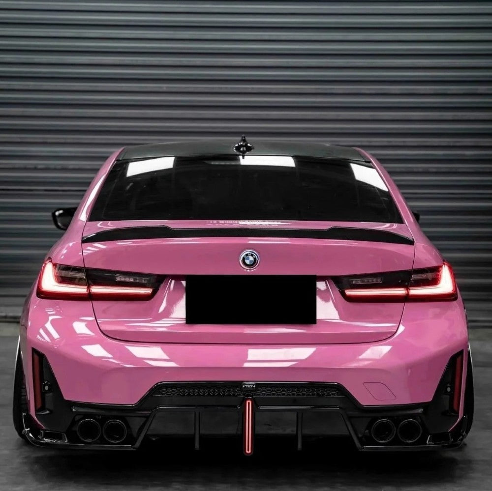 Car Craft Compatible With Bmw 3 Series G20 Lci G28 2023+ V-ten Vten Bodykit Front After Rear Lip Led Diffuser M340i M3 M4 Spoiler Side Skirts Splitter Canards Package - CAR CRAFT INDIA