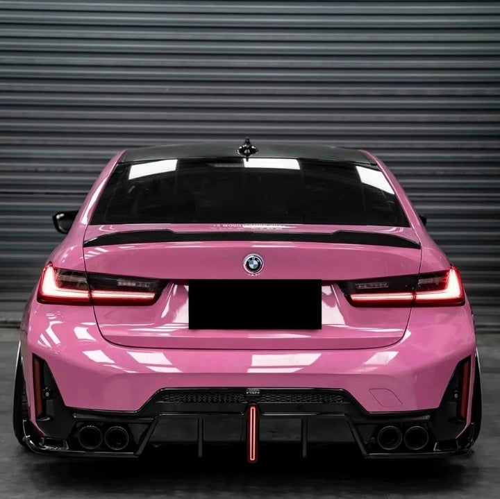 Car Craft Compatible With Bmw 3 Series G20 Lci G28 2023+ V-ten Vten Bodykit Front After Rear Lip Led Diffuser M340i M3 M4 Spoiler Side Skirts Splitter Canards Package - CAR CRAFT INDIA