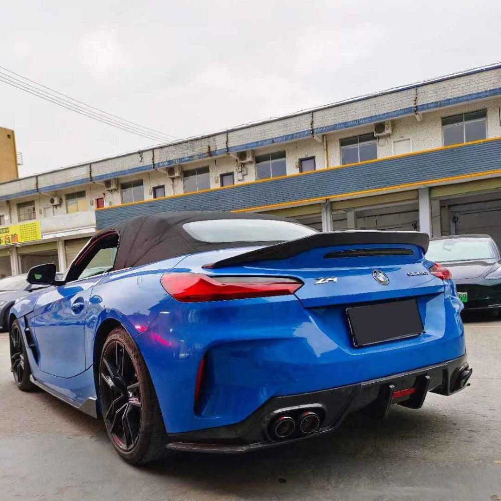 Car Craft Compatible With Bmw Z4 G29 2019-2025 Side Skirts Running Board Lip Splitter Skirts Trim Canard Real Carbon Fiber - CAR CRAFT INDIA