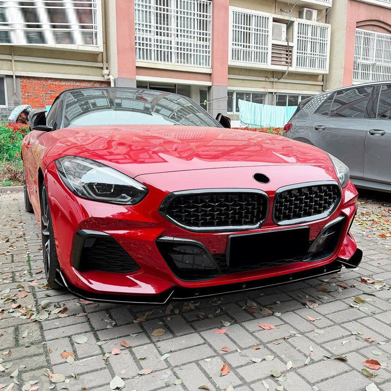 Car Craft Compatible With Bmw Z4 G29 2018-2026 Front Bumper Lip  Splitter Skirt Trim Zst-1550 Cf Carbon Fiber Look Black CC-10937