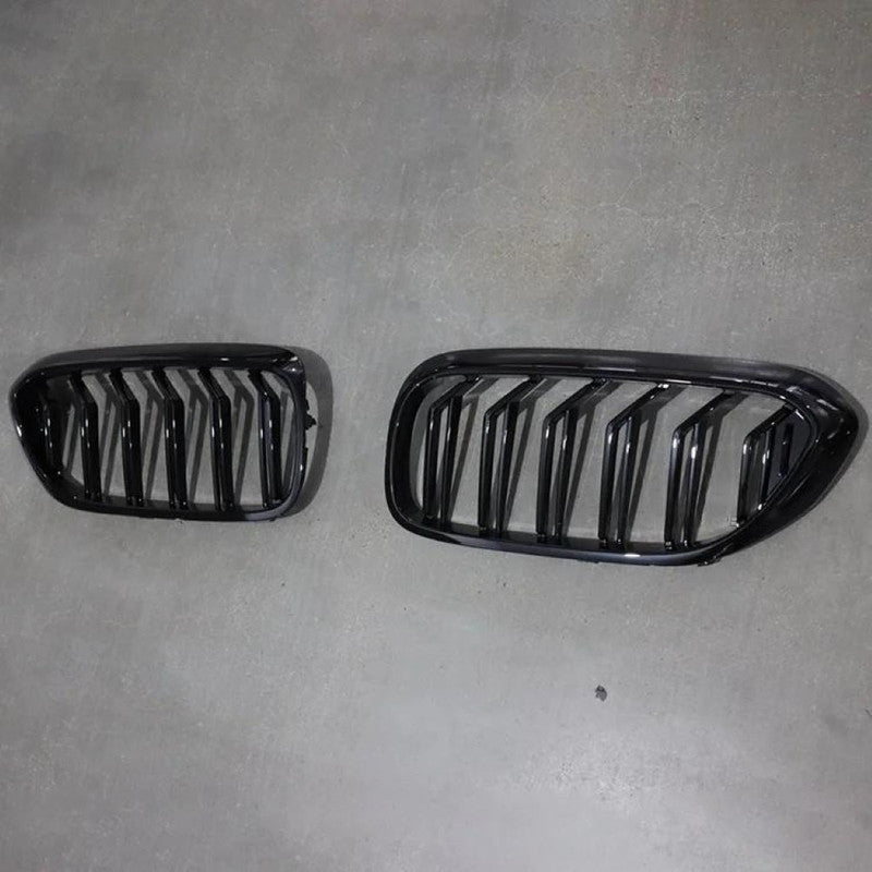 Car Craft Compatible With Bmw 5 Series G30 G38 F90 2018-2020 Front Bumper Show Grill M5 Style Cross Bar Glossy Black G30/38-022