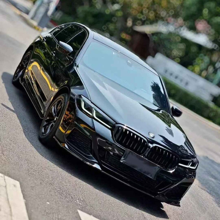 Car Craft Comptible With Bmw 5 Series G30 Lci 2021+ M Sport M5 Front Bumper Upgraded Bodykit Body Kit Skirts Splitter Front Rear Lip Diffuser Side Skirts Spoiler Trims Cannards Vten Style CC-9081