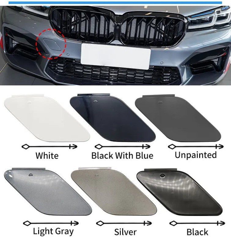 Car Craft Compatible With Bmw 5 Series G30 F90 Lci M5 2021-2025 Front Bumper Trailer Tow Towing Hook Hole Cover 51118746626 Unpainted - CAR CRAFT INDIA