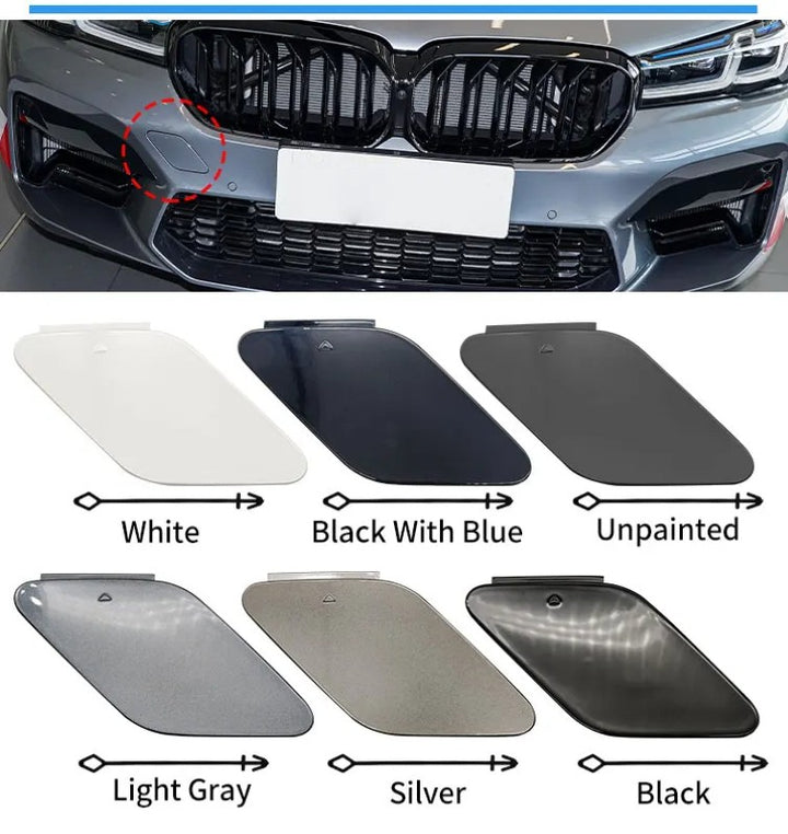 Car Craft Compatible With Bmw 5 Series G30 F90 Lci M5 2021-2025 Front Bumper Trailer Tow Towing Hook Hole Cover 51118746626 Unpainted - CAR CRAFT INDIA