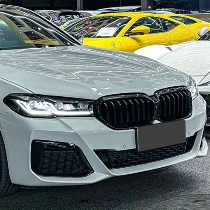 Car Craft Compatible With Bmw 5 Series Lci G30 G38 F90 2021-2023 Upgrade Facelift Convert To Mt M Tech M Sport Front Bumper Bodykit Assembly G30/38-054