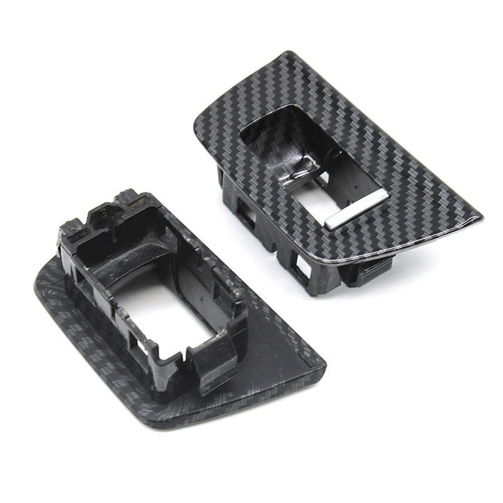 Car Craft Compatible With Bmw 5 Series G30 2018-2024 Car Interior Door Window Lifting Switch Button Control Panel Outer Cover Trim Carbon Fiber Look 51417438578r 7438583l 7438809l 7438810r - CAR CRAFT INDIA