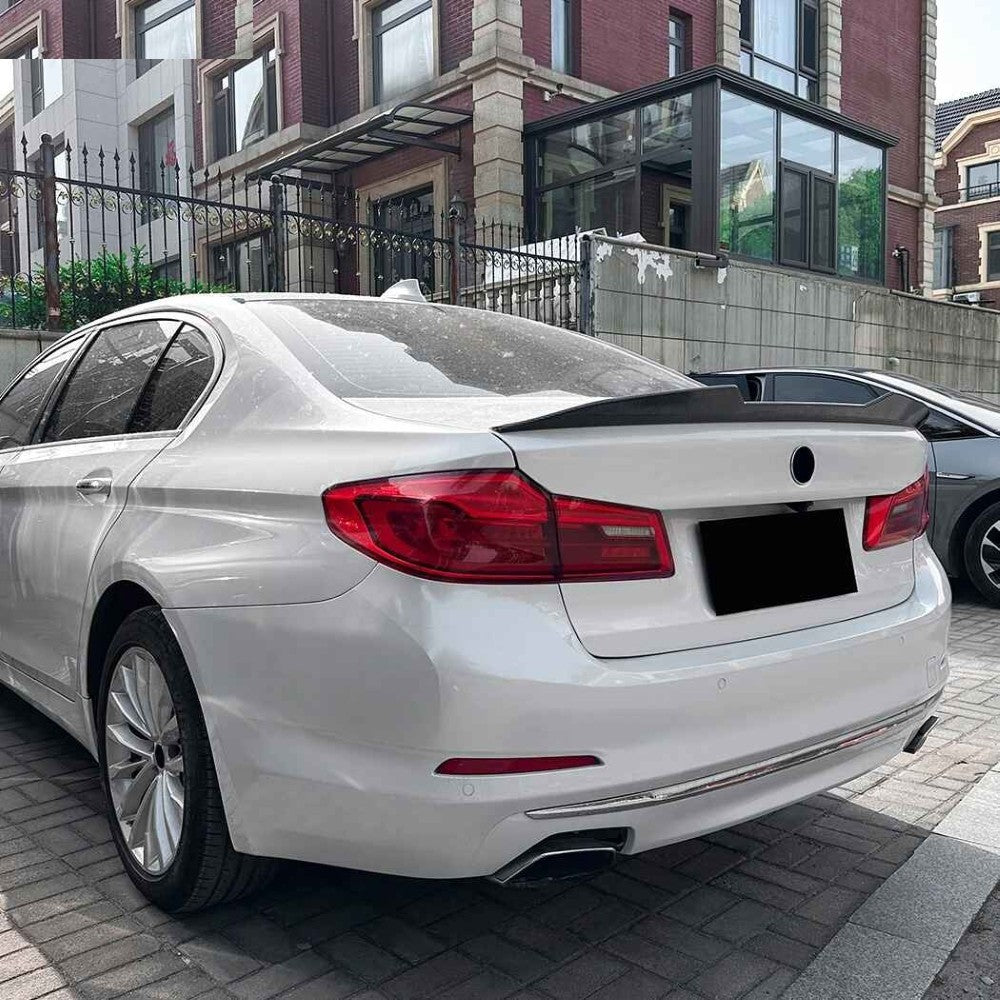 Car Craft Compatible With Bmw 5 Series G30 2018-2024 Trunk Wing Lip Boot Rear Spoiler Psm Style AR-BMW-045 CC-2429 ZST-1220 GB Glossy Black