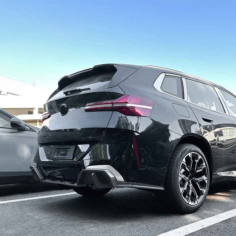 Car Craft Compatible With Bmw X3 G45 2025+ M Sport Rear After Bumper Lip Splitter Skirts Diffuser Zst-1158 Gb Glossy Black - CAR CRAFT INDIA