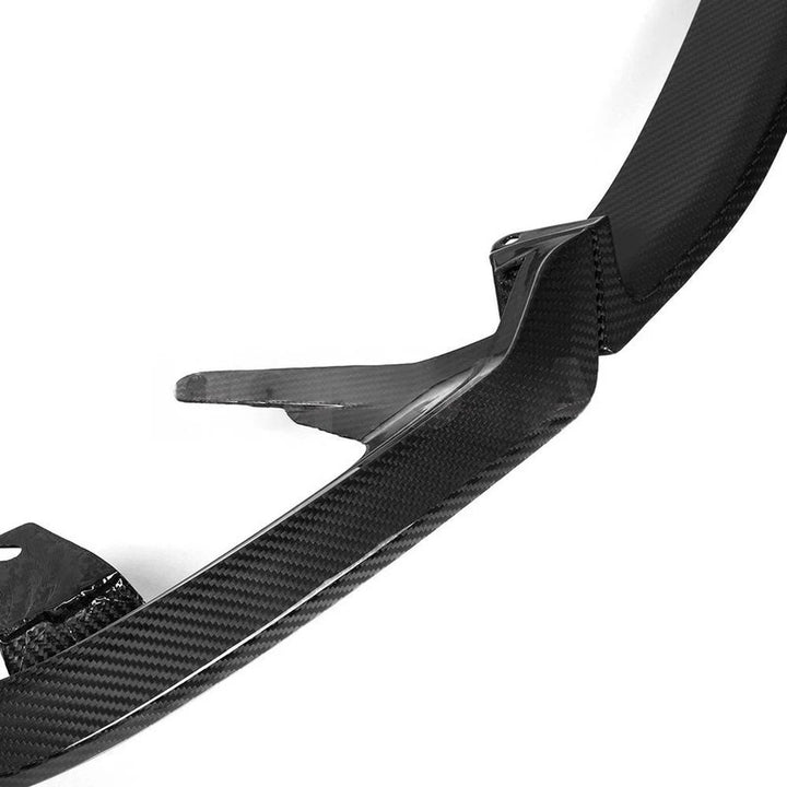 Car Craft Compatible With Bmw 5 Series G60 2024+ Mp M Performance M Sport Front Bumper Lip Splitter Skirt Gc G60 68 007 008 Gb Glossy Black