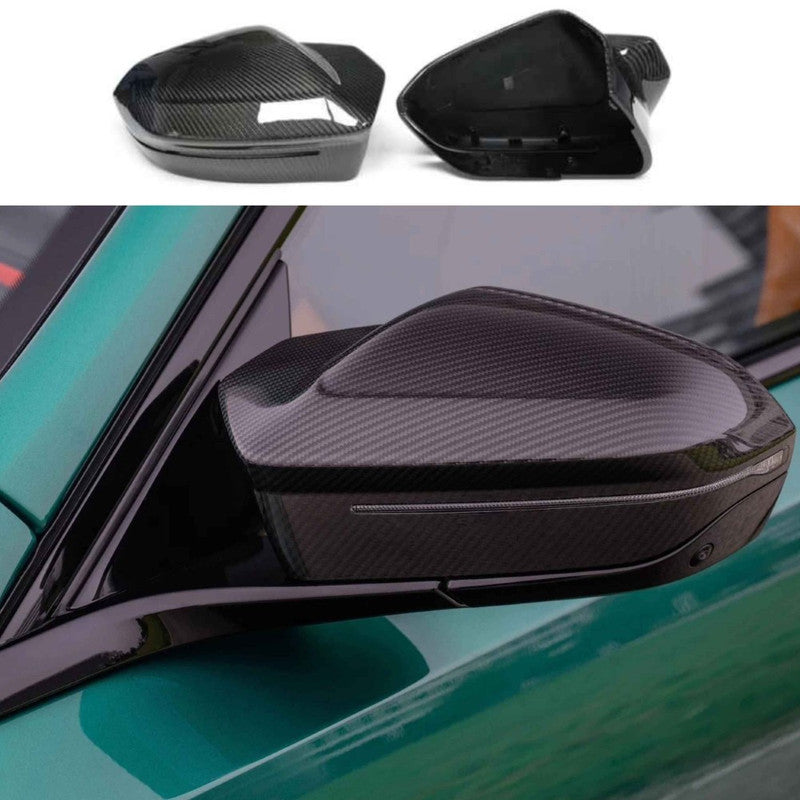 Car Craft Compatible With Bmw 5 Series I5 G60 G68 2024+ 7 Series G70 2024+ Side Rear View Horn Mirror Cover M5 Style Rhd Car Real Carbon Fiber Gc