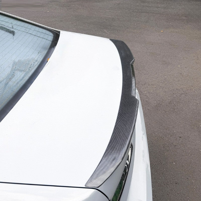 Car Craft Compatible With Bmw 7 Series G70 G73 I7 2023+ Rear Trunk Wing Boot Roof Lip Spoiler Zst-1436 Cf Carbon Fiber Look - CAR CRAFT INDIA